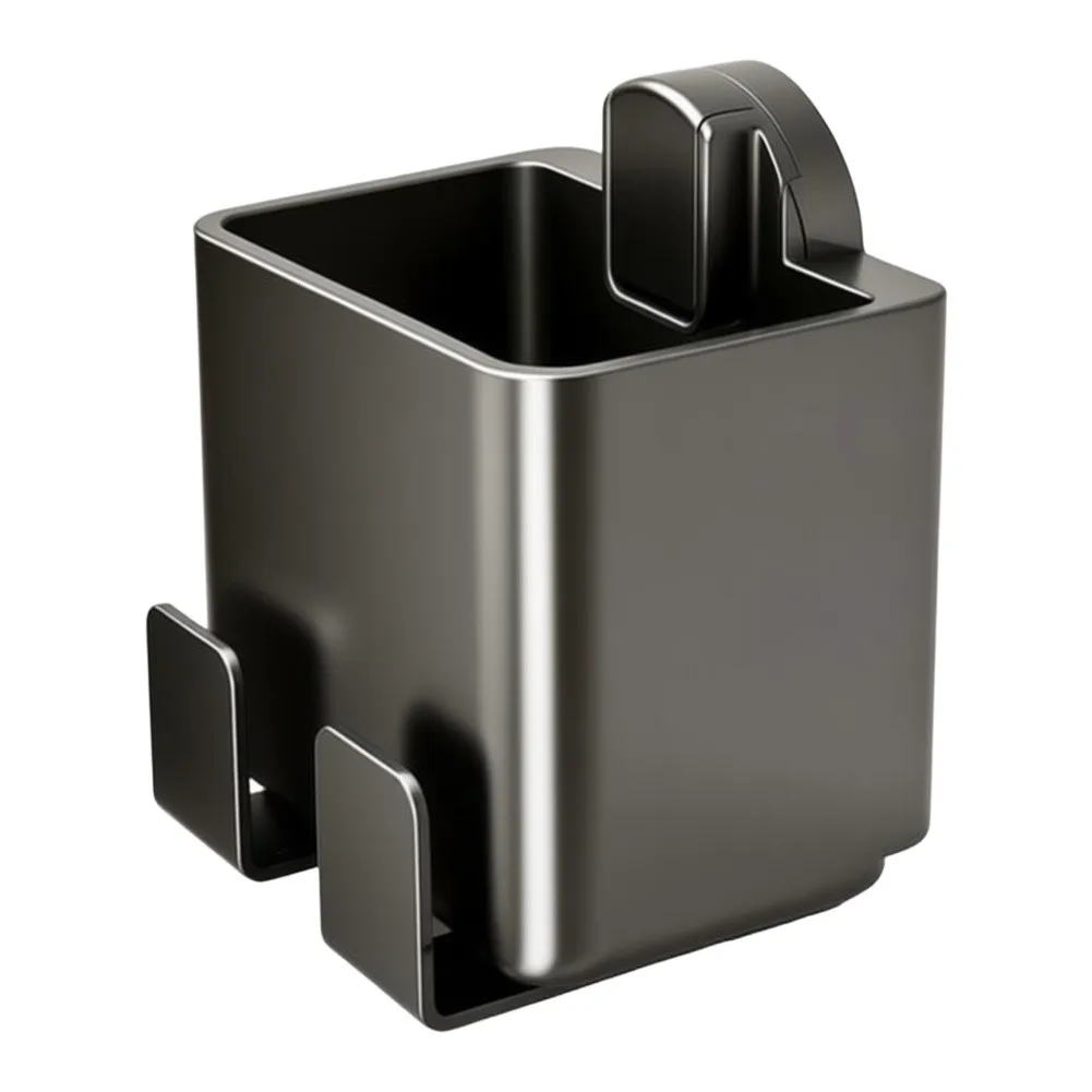 1pcs Wall Mounted ABS Toothbrush Holder Organizer Gray Cream White For Bathroom Vanity Storage Shelf