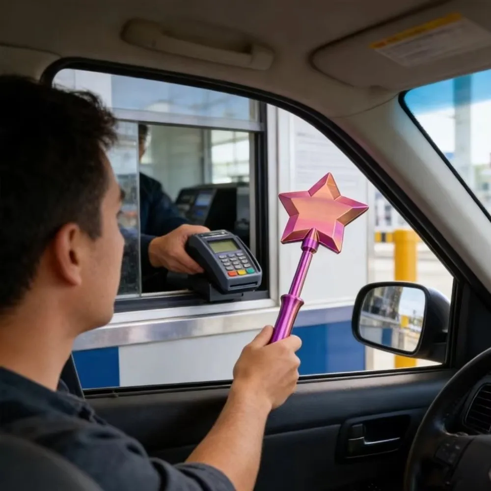 Creative 3D Printed Wand Tap To Pay Portable Lightweight Star Magic Wand Holder Cute 36.8cm Contactless Payment Sleeve