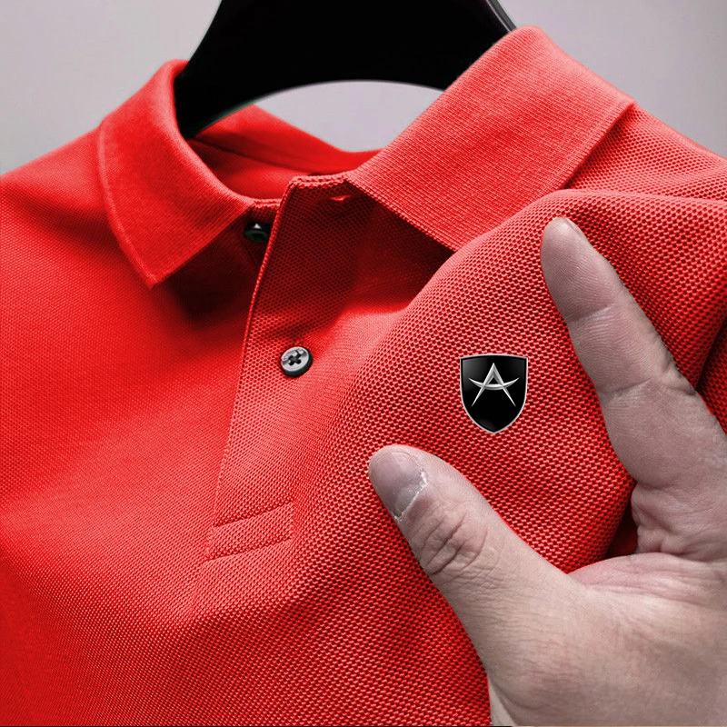 Polo décontracté à manches courtes pour hommes, haut respirant, chemise d'affaires, haute qualité, mode estivale, Apollo, nouveau, 2024