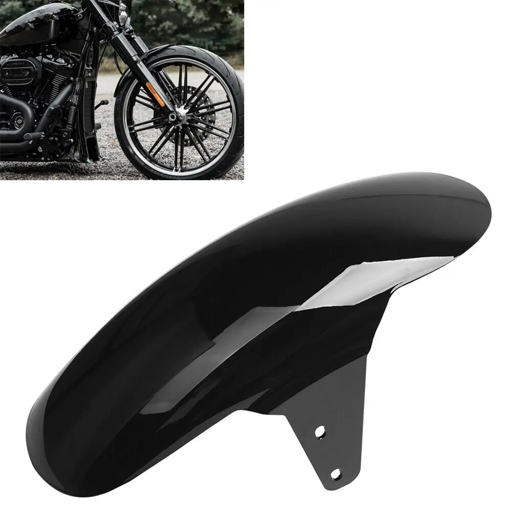 

Motorcycle Gloss Black ABS Front Fender Fit For Harley M8 Softail Breakout FXBR FXBRS 2018-2022