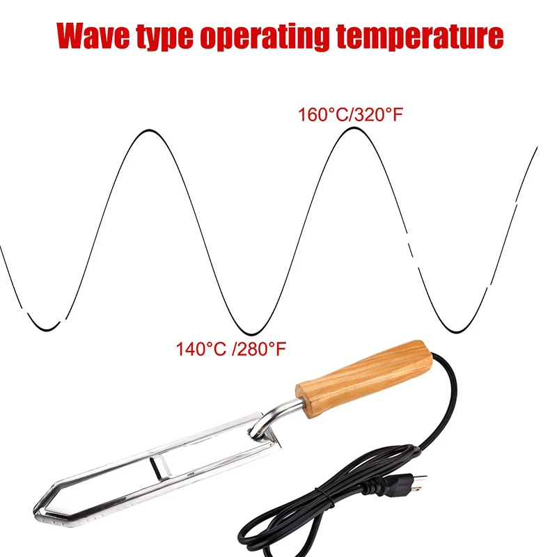Wosk pszczelarski miód zwykły termostat elektryczny ze stali nierdzewnej do zamykania noża dla pszczelarza