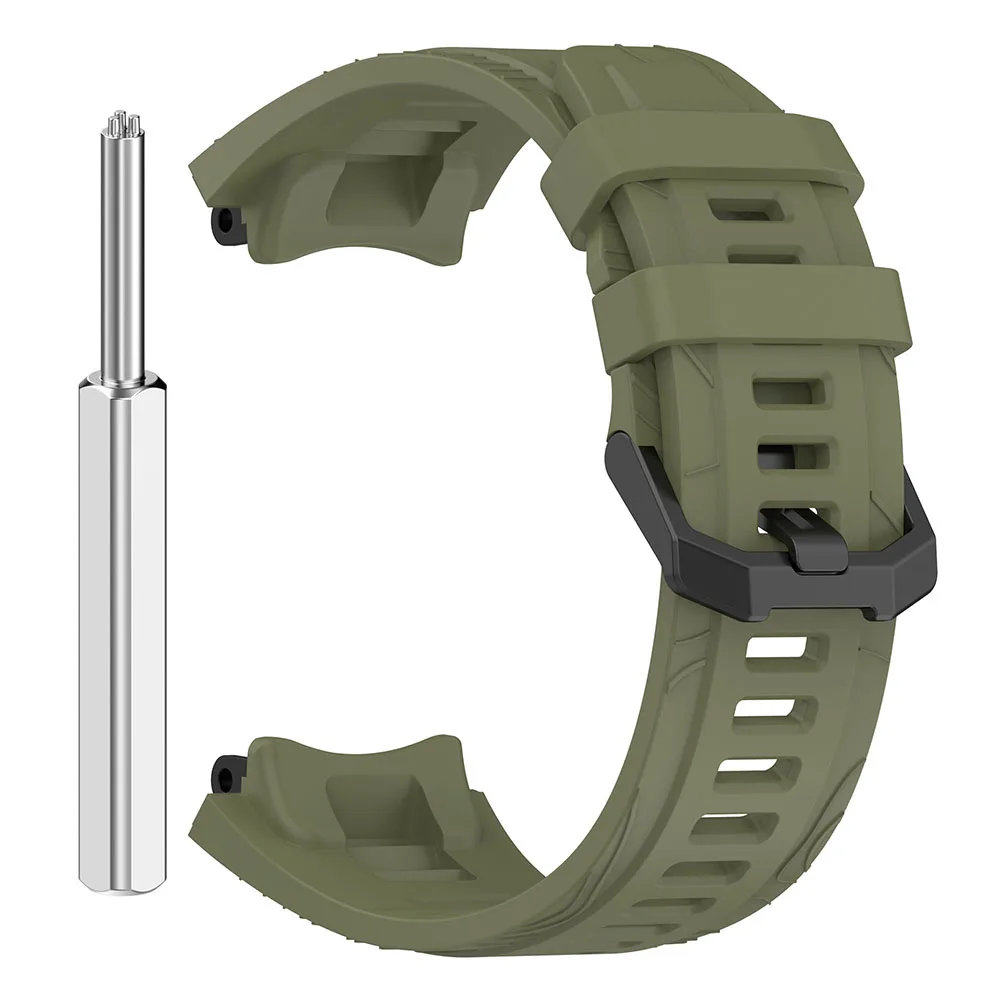 Amazfit T-Rex 3 용 실리콘 밴드 팔찌 손목 밴드 시계 밴드 소프트 통기성 스트랩 스포츠 밴드 액세서리 남성용 오렌지