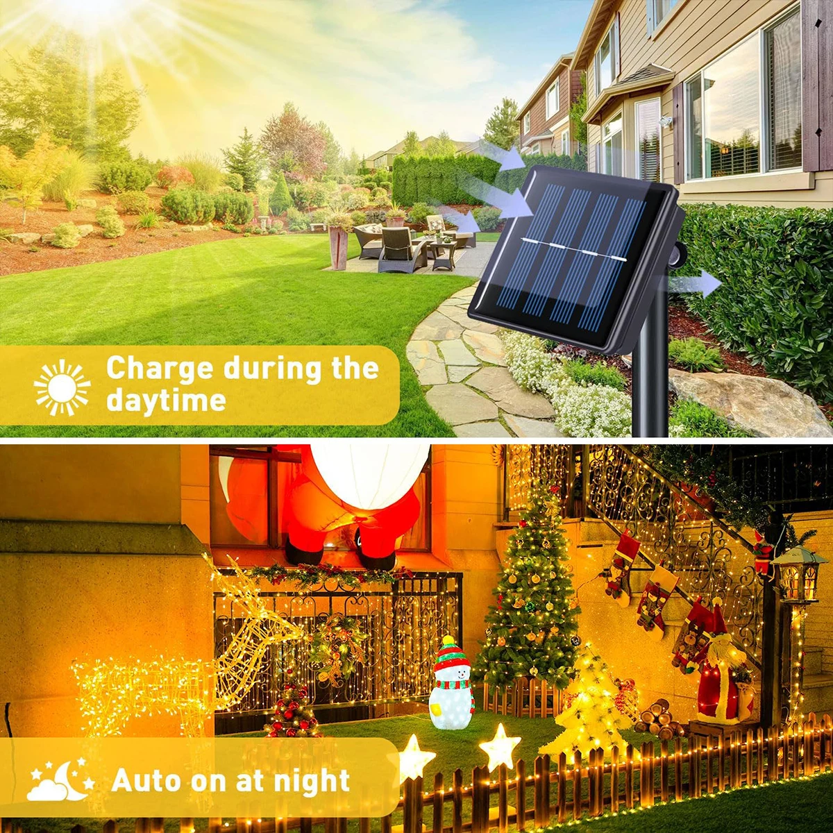 50M 100M Zonne-Energie Lichtslingers Buiten Led Kerstverlichting Terraslampen Solar Voor Camping Terras Tuin Tuin Decoratie