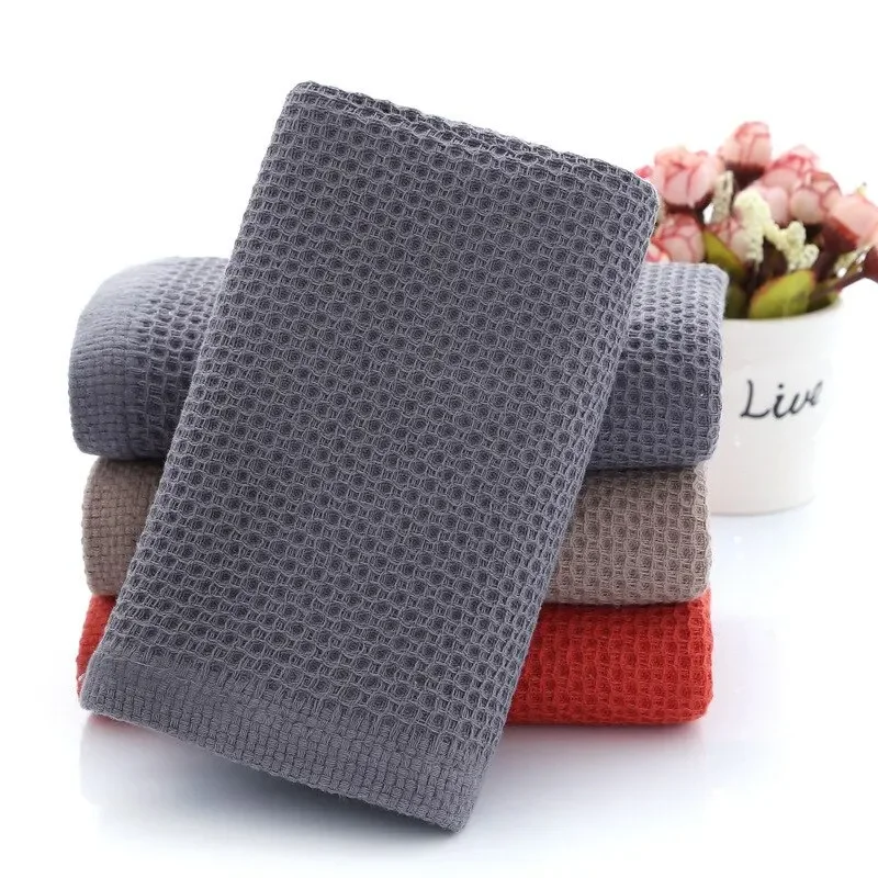 6PCS No Trace Honeycomb Absorbent Dish Tableware Kitchen Rag Towel Glass Cleaning Cleaning Tool Towel