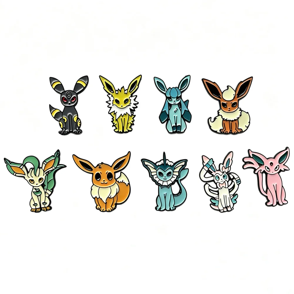 9 Stück Kawaii Cartoon-Elfen-Monster-Charakter-Broschen, modischer Schmuck, Taschenaccessoires, Sammlerstück, Geschenk für Jungen und Mädchen