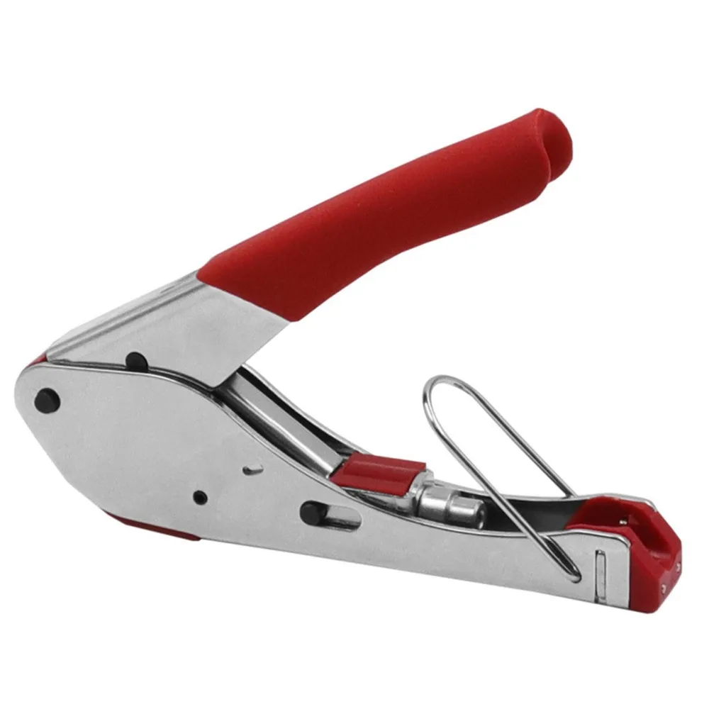 Non-Slip Handle Coaxial Cable Crimper Comfortable Grip Steel ABS Construction Compression Crimping Tool Compression Type