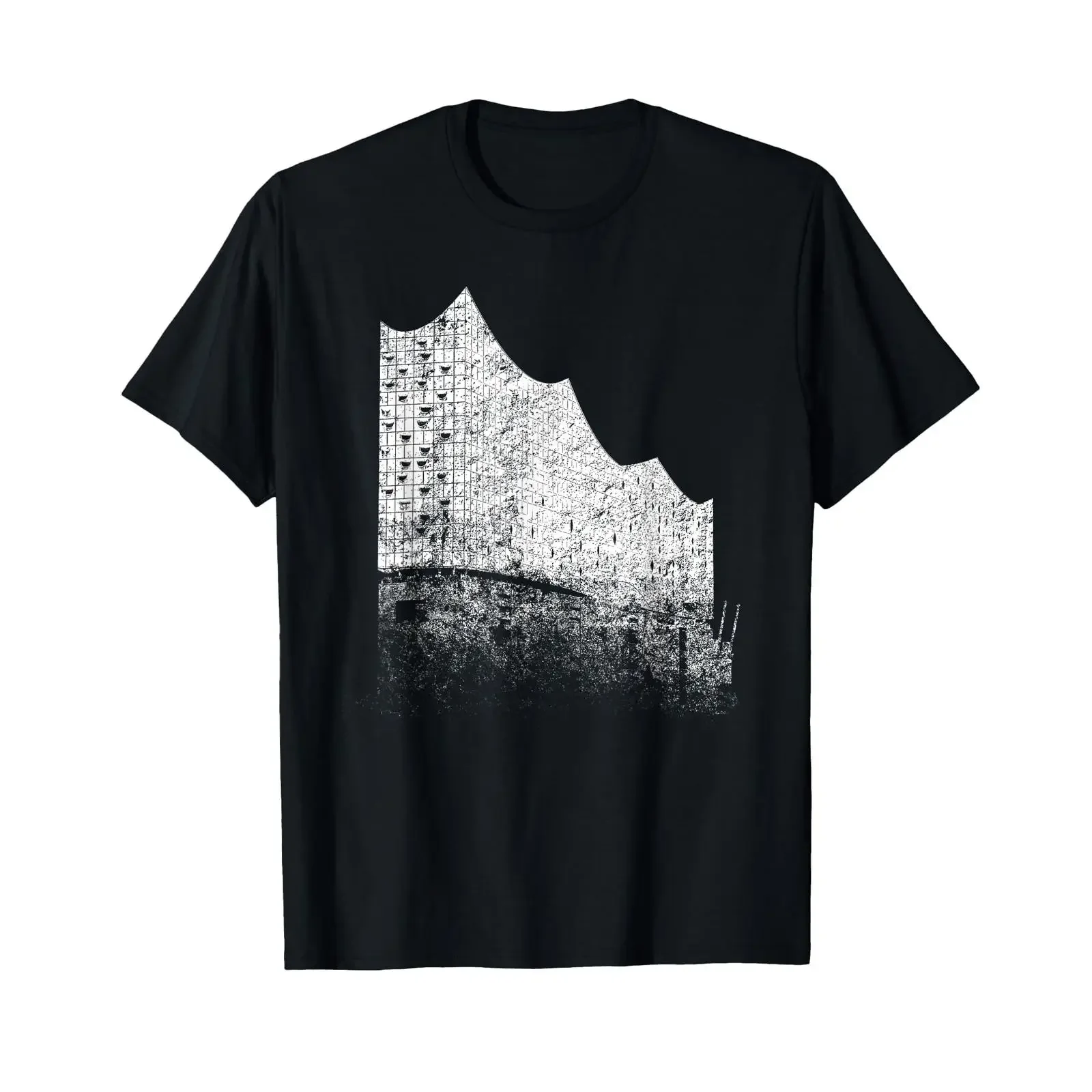 Hamburg Philharmonie Harbour Fan Pearl HH Moin T Shirt vintage Washed Versatile streetwear Top For Everyday Wear Unisex