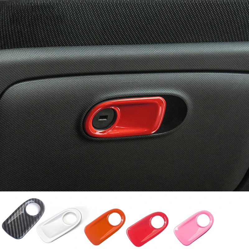 Car Glove Box Handle Decoration Cover Trim Patch Car Stickers For Smart 453 Fortwo Forfour Stylish Interior Accessories