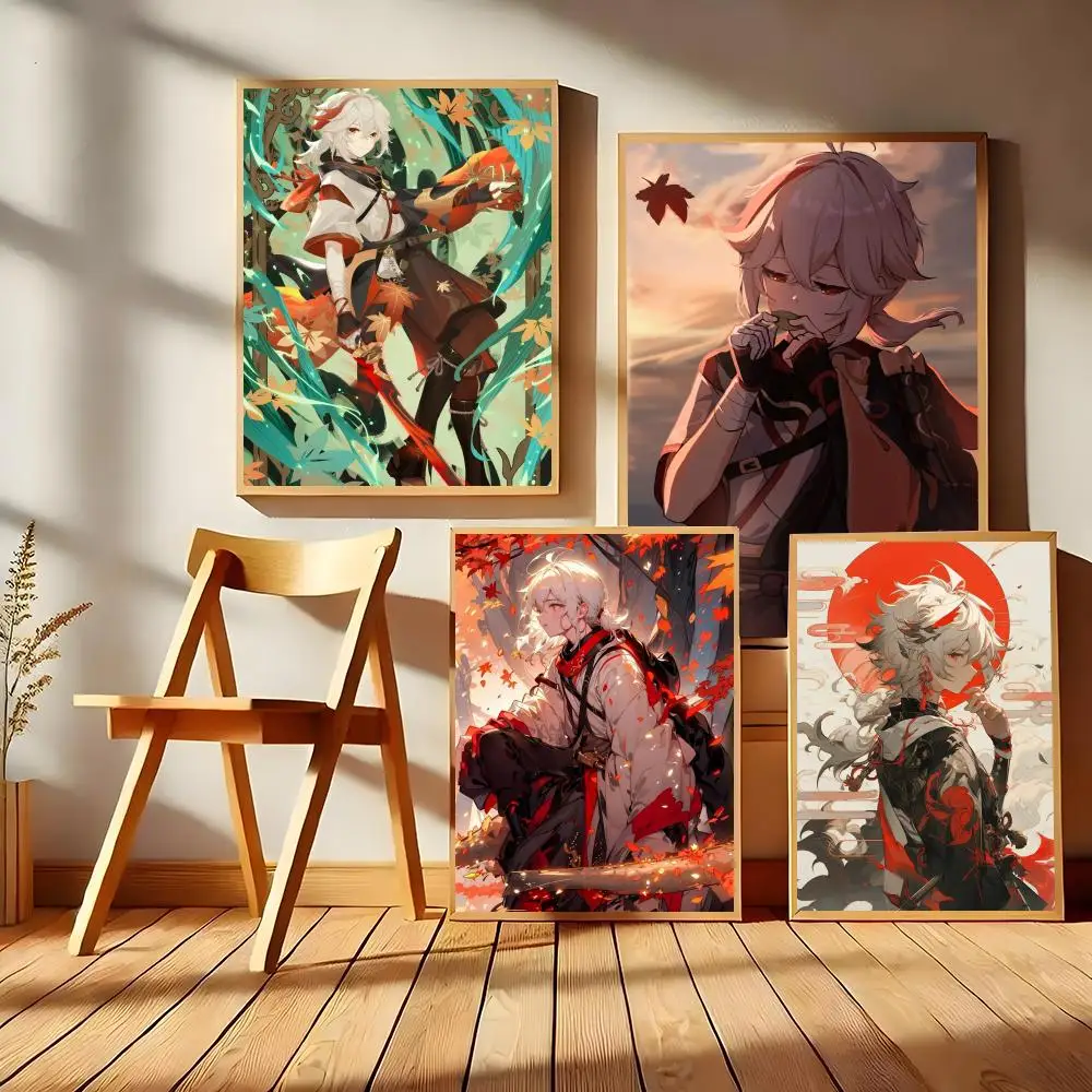 Genshin Impact Kaedehara Kazuha Peel And Stick Vinyl Distinctive No Frame Needed Matte Printed Finish Creative Bold Poster