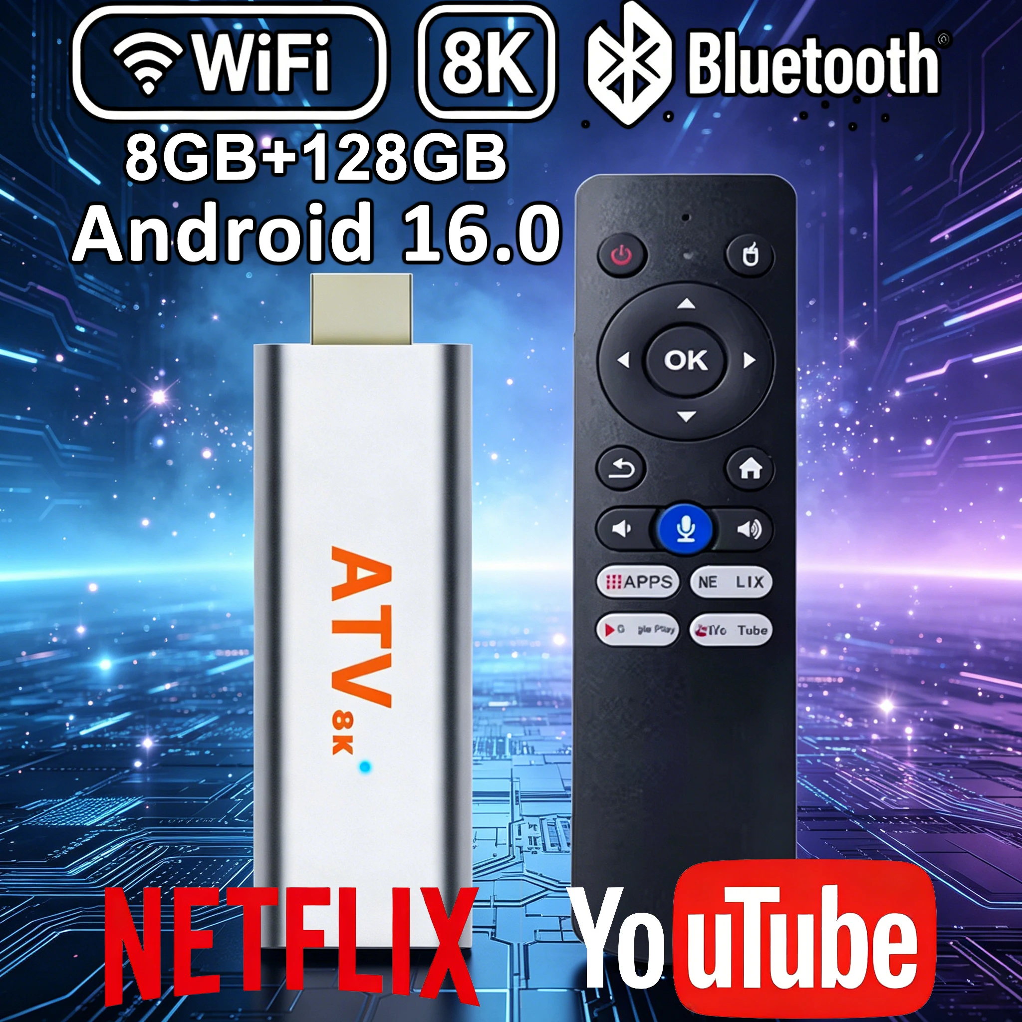 Home Cinema Quad - Q15 Android 16 TV Stick H313,