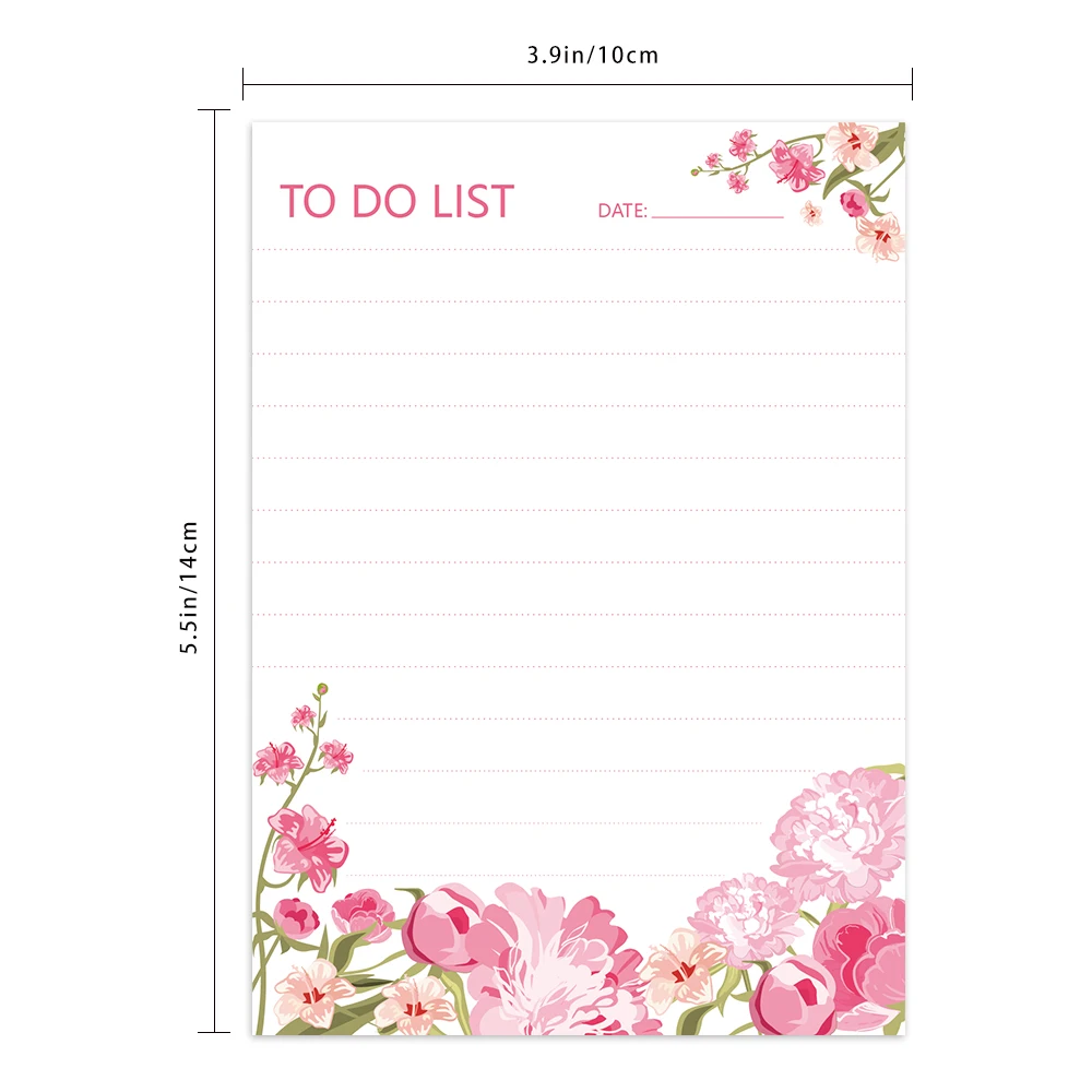 2pcs, To-Do Notepad - 50 Sheet Daily Planner Notebook, 5.5x3.9 Inch, Tear-Off Notepad, Task List, Memo, Back to School, Planner