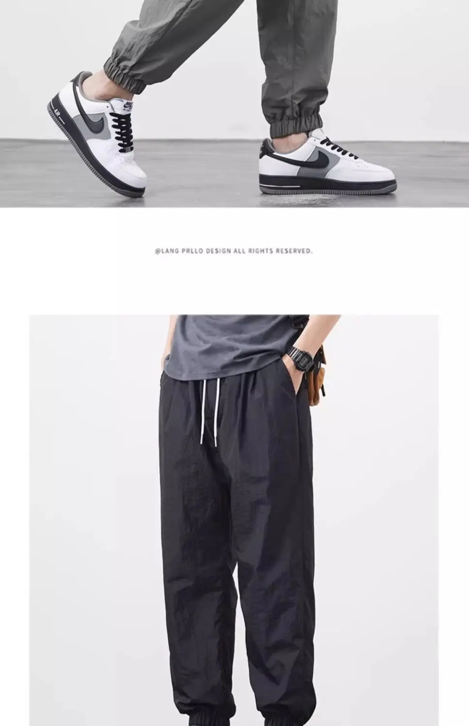 Men's Drawstring Joggers — product detail 11