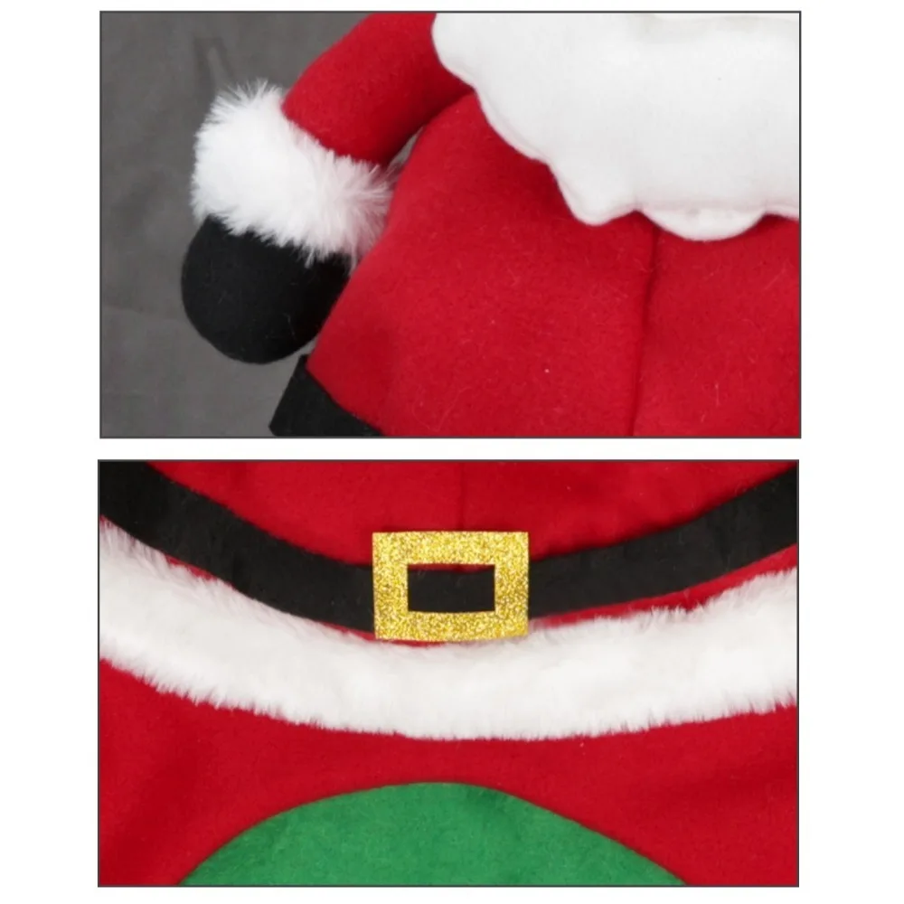 Creative Cartoon Christmas Hat Ornaments Singing Carols Santa Claus Hat Celebrations Thick Christmas Cosplay Costume Party