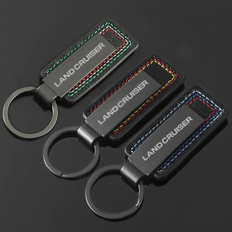 Alloy Keychain Holder Key Ring Gift Auto KeyRing Pendant Keys for Toyota Land Cruiser Badge 2024 Car Styling Vehicle Accessory