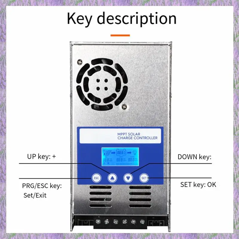 

A63K-60A MPPT Solar Charge Controller 12V24V36V48V Auto Adapting Lead Acid Lithium Battery Charging For Solar Panel Regulador