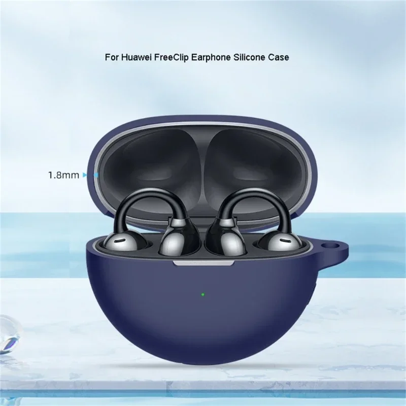 1pc Earphone Silicone Cover For Huawei FreeClip Waterproof Ear Clip Wireless Earbuds Case Headset Sleeve Housing Flexible Shell