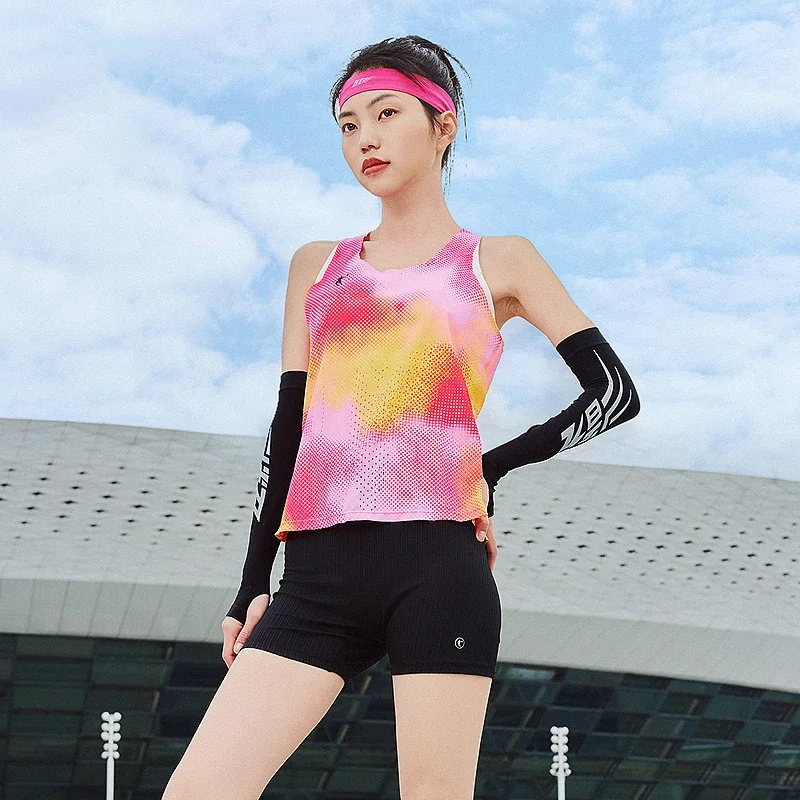 QIAODAN Professional Marathon Running Quick-drying Vest Women's 2025 Summer New Fitness Breathable Sweatshirt QZBVS2241058R