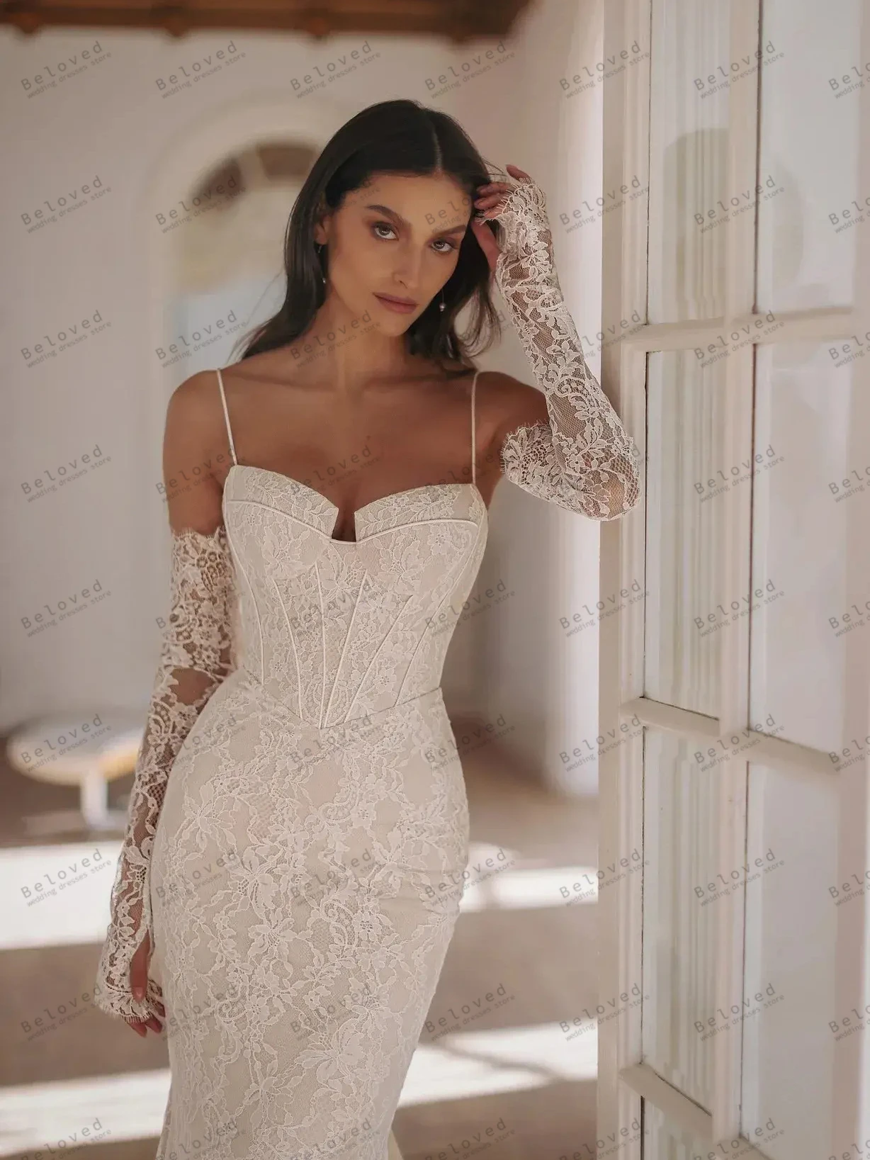 Lindo vestidos de casamento requintado vestidos de noiva sem alças sem costas roupões vestido moderno glamouroso vestidos de novia personalizado