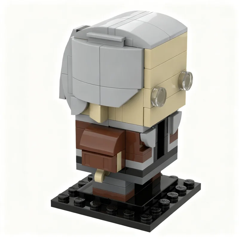 121pcs MOC Batou Bato BrickHeadz - Ghost In The Shell Stand Alone Complex - Section 9 Member Model Building Blocks Toys Display