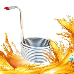 Cooling Coil Home Spiral Hotel Restaurant Stainless Steel Making Chiller Machine Easy Clean Cooling Coil Kitchen Supplies (8m)