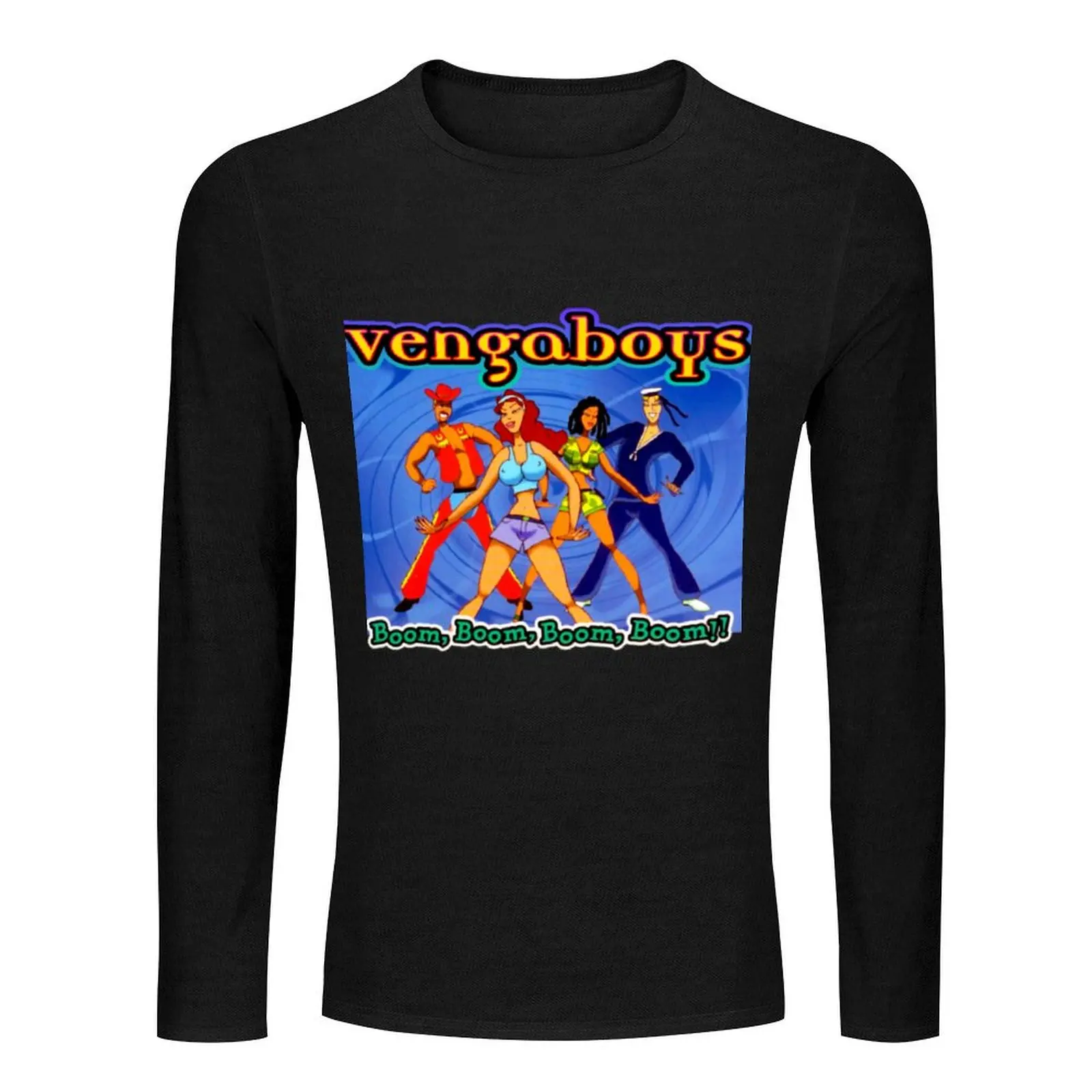 Eurodance tour pop vengaboys band Boom Boom Boom Long T-Shirt blank t shirts slim fit t shirts for men