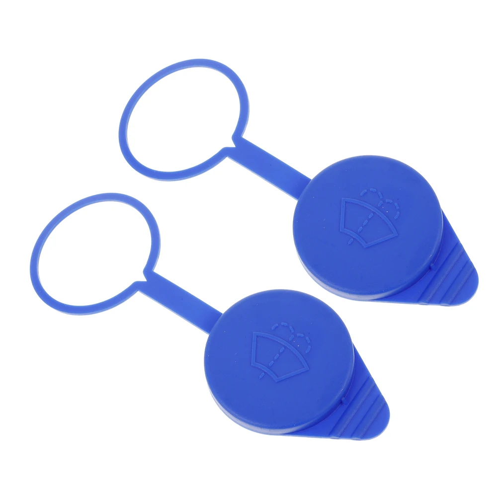 

2Pcs Windshield Washer Fluid Reservoir Cap Replacement Plastic Leak Proof Cover Compatible 2012-2018 Car Accessories