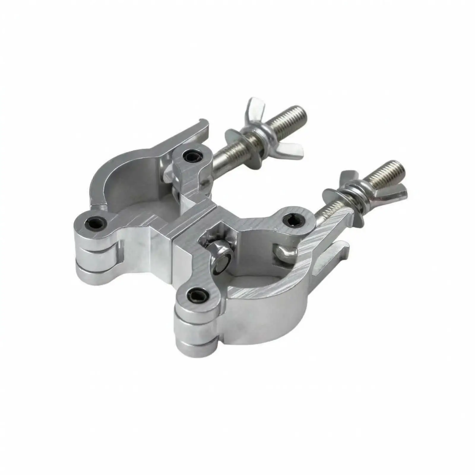 Metal Mounting Bracket with twinClamp Universal Roof Rack Clamp with Wing Nuts Cylindrical Support Bracket with Adjustable