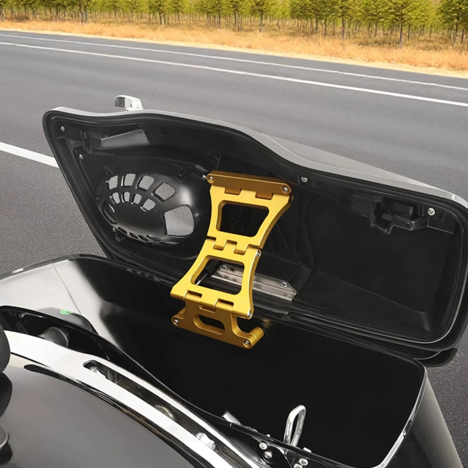 Saddlebag Hinge Kit Machined Motorcycle Hinge Kit Hardware Aftermarket Rust Resistant for Touring Riders