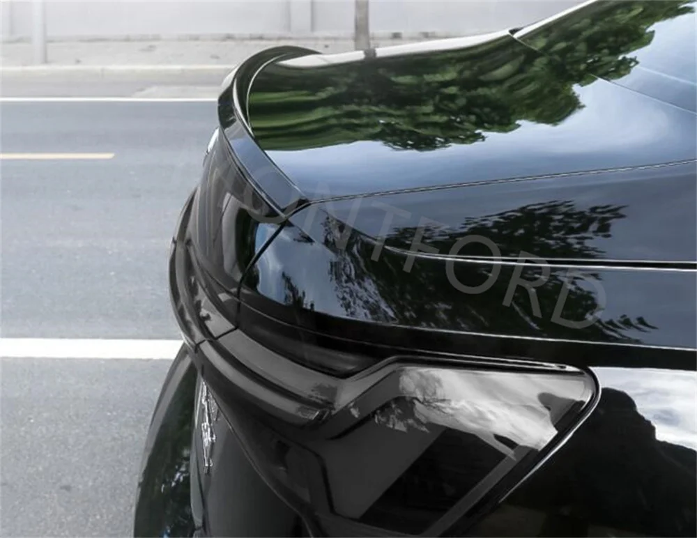 2019 2020 2021 2022 to up For Audi A6 C8 spoiler High Quality ABS Trunk Lip Wings Tail Spoiler By Glossy Black Carbon Fiber