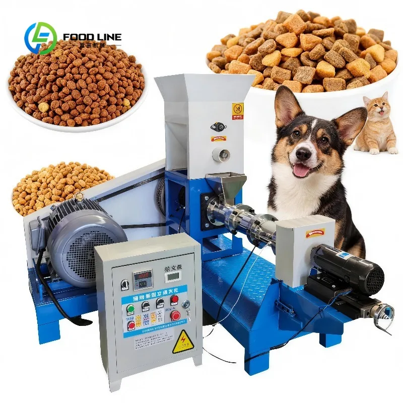 Customized Floating Feed Pellet Machine for Catfish Talapia Pet Automatic Small Floating Fish Feed Making Extruder