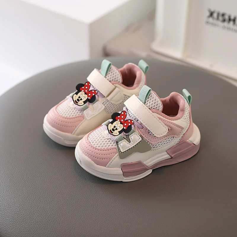 أحذية ديزني الصيفية للأولاد كاجوال قابلة للتنفس أحذية فتاة ناعمة من الأسفل أحذية أطفال صغار ميكي ماوس أحذية رياضية لربيع الخريف للأطفال للجري #6
