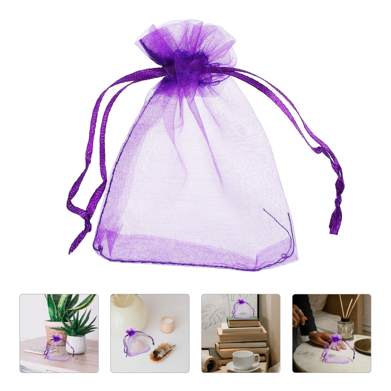 100pcs Empty Sachet Bags Storage For Dried Flowers Fragrant Packaging Wedding Pouches Drying Satchel