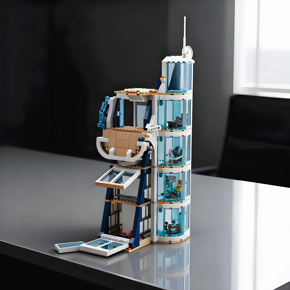 

Starks TOWER Creative Streetview Armor Base Battle Mech Hall Утюги-Герои Модель Строительный кирпичный блок Подарочная игрушка Подарочный набор на день рождения