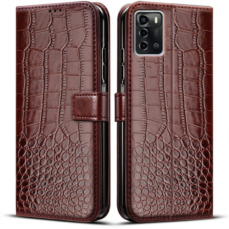 Flip Leather Case For ZTE Blade V30 V41 Smart A53 V9 A71 A51 L9 A72 V40 Vita A52 A32 Lite A72 5G Card Holder Phone Cover Coque