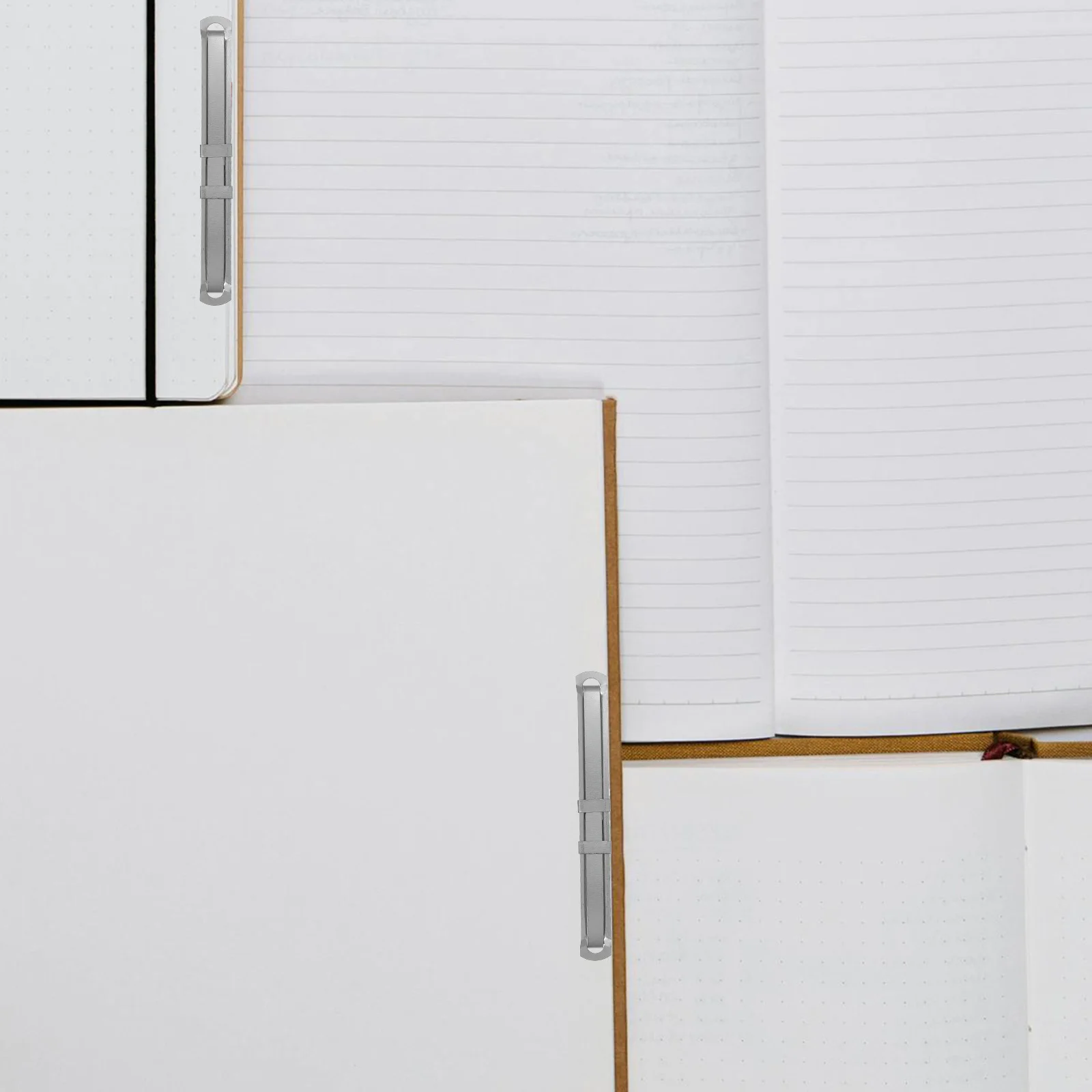 50 قطعة المجلدات المعدنية ملف كليب ل معيار اثنين ثقب لكمة مكتب مجلد الشق السحابات وثيقة ملزمة العمود الفقري #3