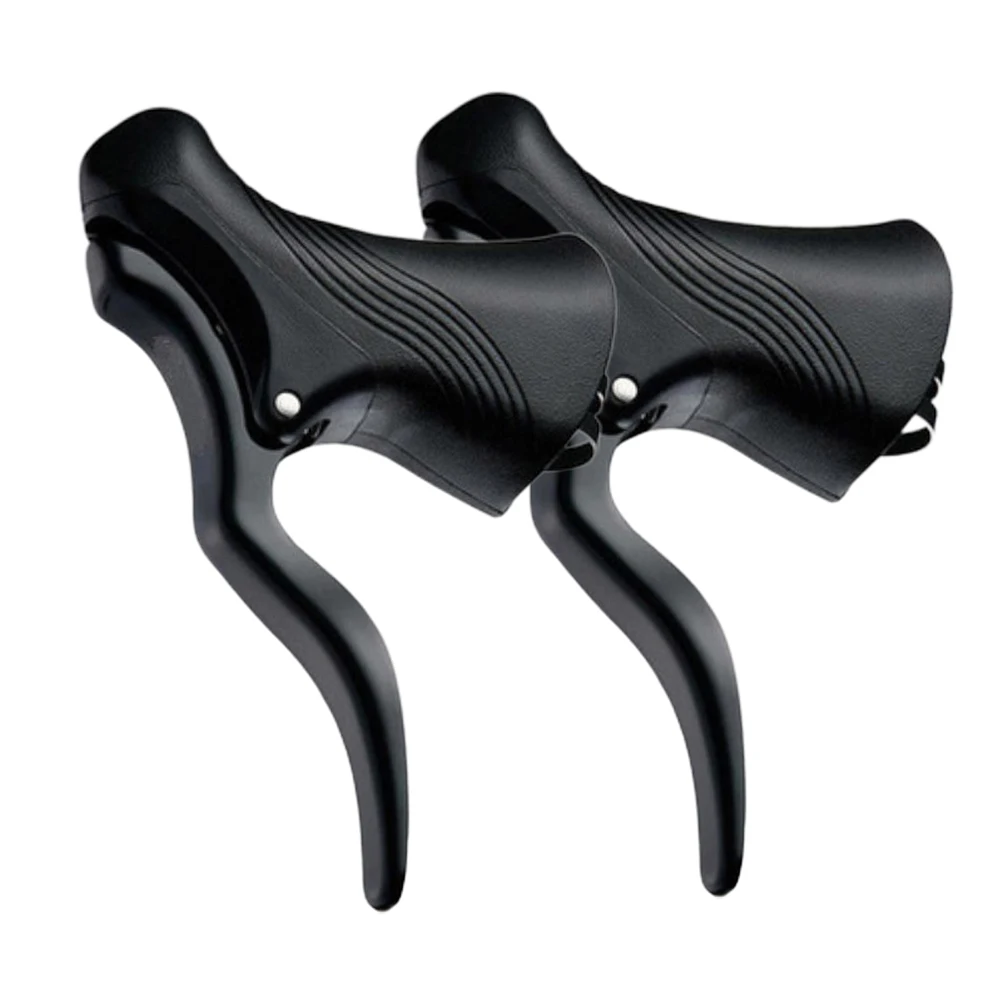 

2 Pcs Universal Brake Lever Aluminum Alloy Bend Handle Brakes Dead Speed Bike Levers