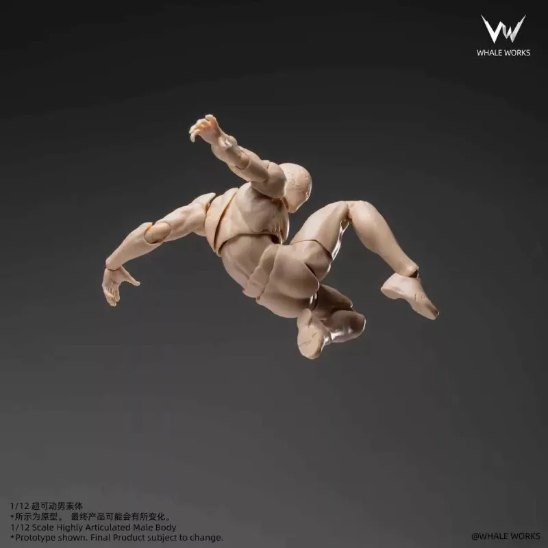 

Pre-sale WW03 1/12 Scale Ash White/Yellow/Tan Male Super Articulated Joint Action Figures Body about 16-16.5cm Collectible Model