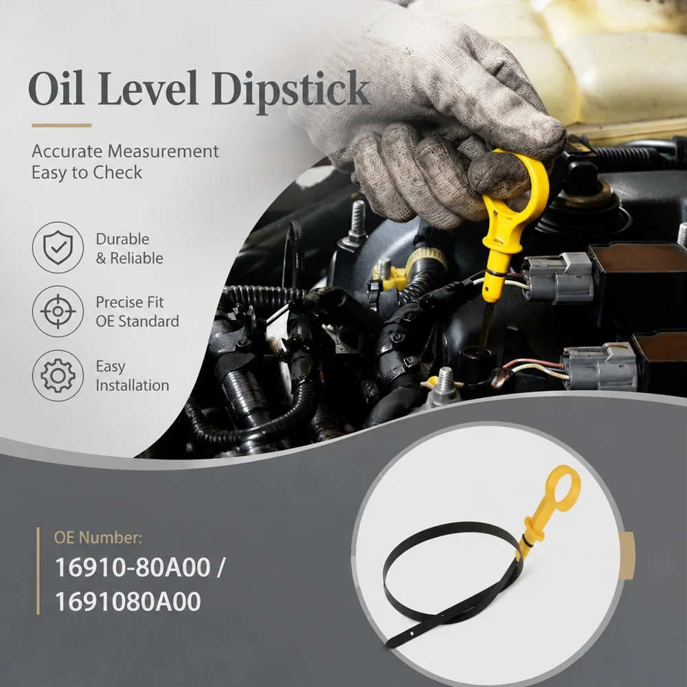 For Suzuki Jimny JB43 Sierra 1.3L M13A Petrol 2000-2016 Engine Oil Fluid Dipstick Oil Level Gauge 16910-80A00 1691080A00