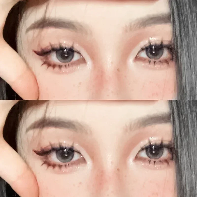 8 Rijen Cat Eye Valse Wimpers Pluizige Natuurlijke Manga Nerts Nepwimpers Handgemaakte Individuele Nepwimpers Make-Up Wimper Extensie