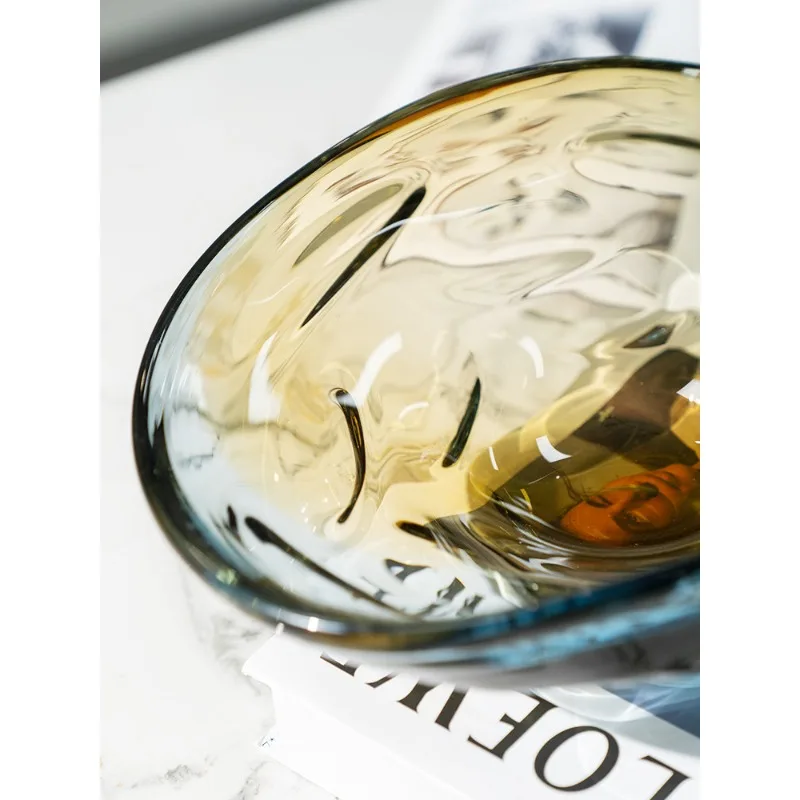 

Декоративная ваза для фруктов из глазурованного стекла, для гостиной, кофейного столика, обеденного стола, настольный органайзер, предмет декора