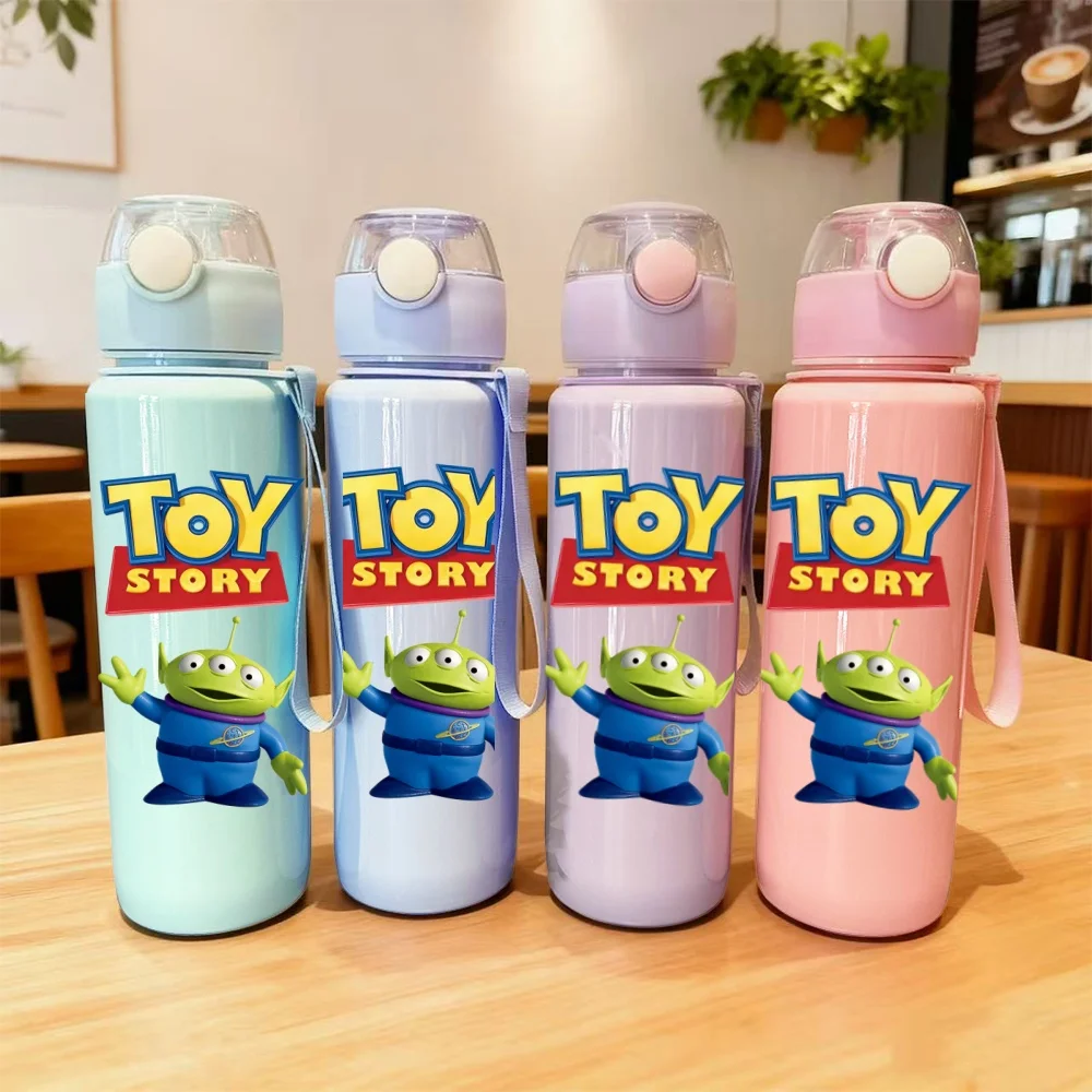 3D Printed Cartoon Pattern Water Bottle - Cute Stereoscopic Design, Fade-Resistant, Scratch-Proof, Leakproof Large-Capacity Cup