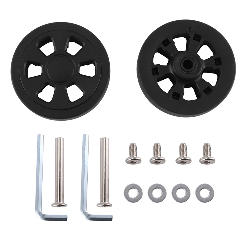 

Сменные колеса для чемодана, износостойкие черные чемоданы из экокожи, для защиты окружающей среды, 60 х15 мм