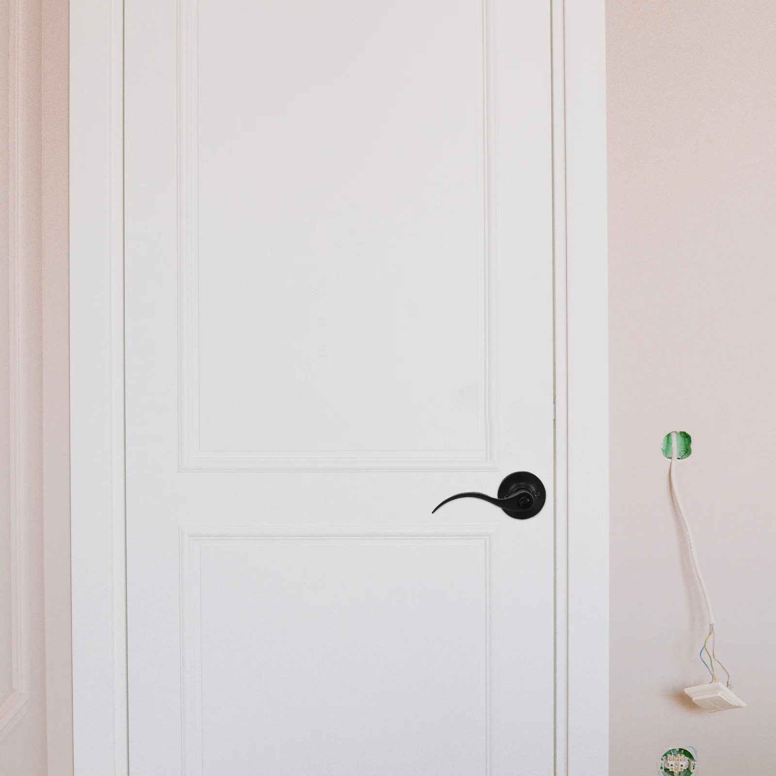 

Matte Black Door Handle Lock Style Silent Privacy Bedroom Bathroom Living Room Interior Door Hardware