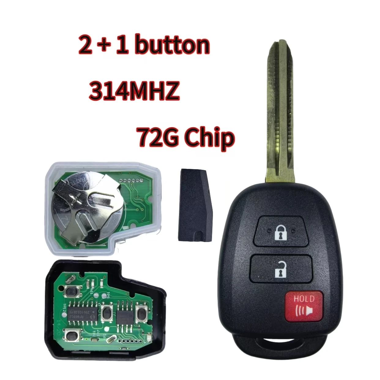Jingxin HYQ12BEL/HYQ12BDM/HYQ12BDP 89070-02880 72G/H-8A Chip 314,3MHz Autoschlüssel/Gehäuse für Toyota Camry Corolla 2012-2017 – Detail 10