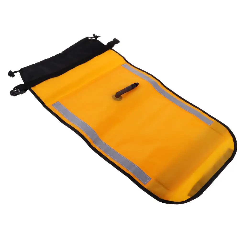 Floating Bag Inflatable Paddle Float Reflective Strips Accessory for Kayaking Inflatable Boat Holder Canoe SUP