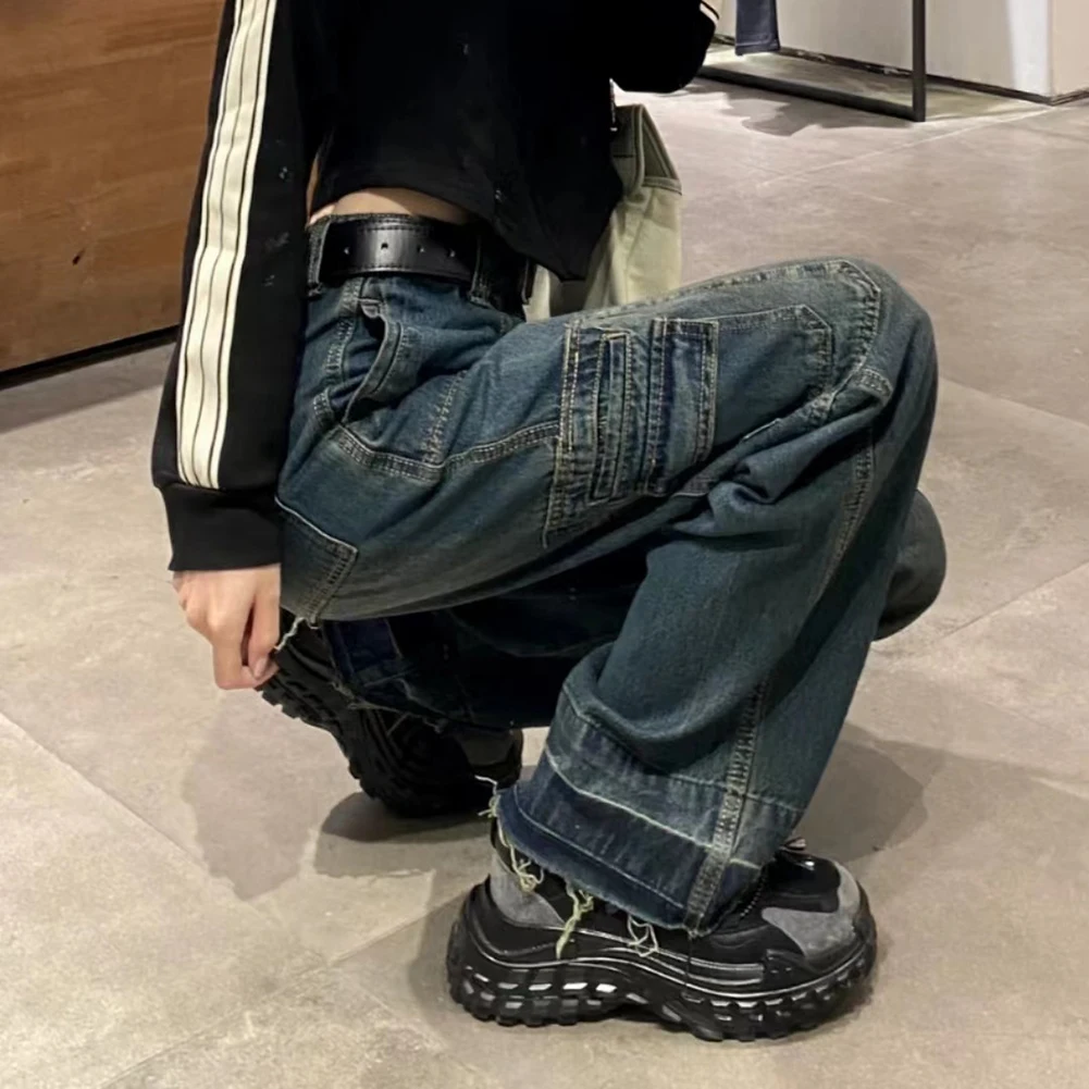 

2XL High Street Cargo Pants Brand New Trousers Applicable For Females Casual Style Daily Wear Regular Clothing Length