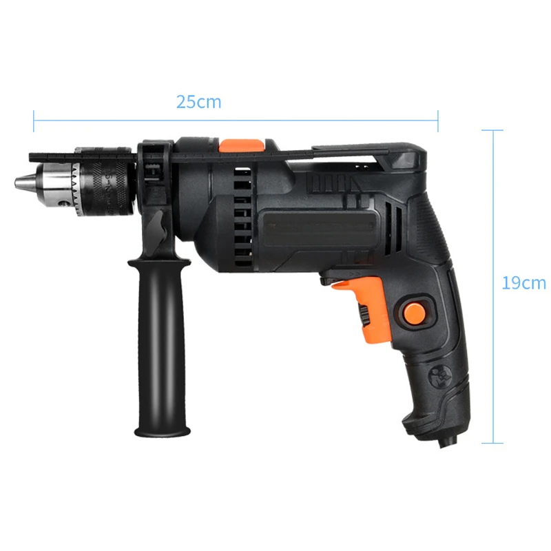 220v Electric Hand Drill Variable Speed Impact Electric Screwdrivers  Multi-functional Speed-regulatition Electric Drill Tools