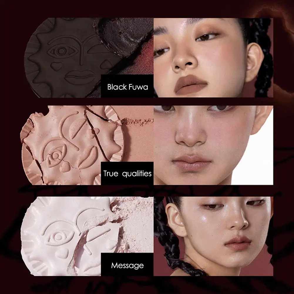 Girlcult Mood Blush Contour Highlighter Cute Makeup Cruelty-Free Powder Blush Face for a Shimmery or Matte Finish X3E9