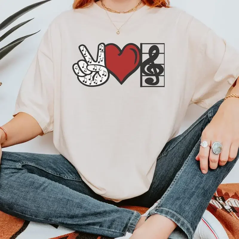 Music Teacher T Shirt For Lover Musician Piano Class Chorus