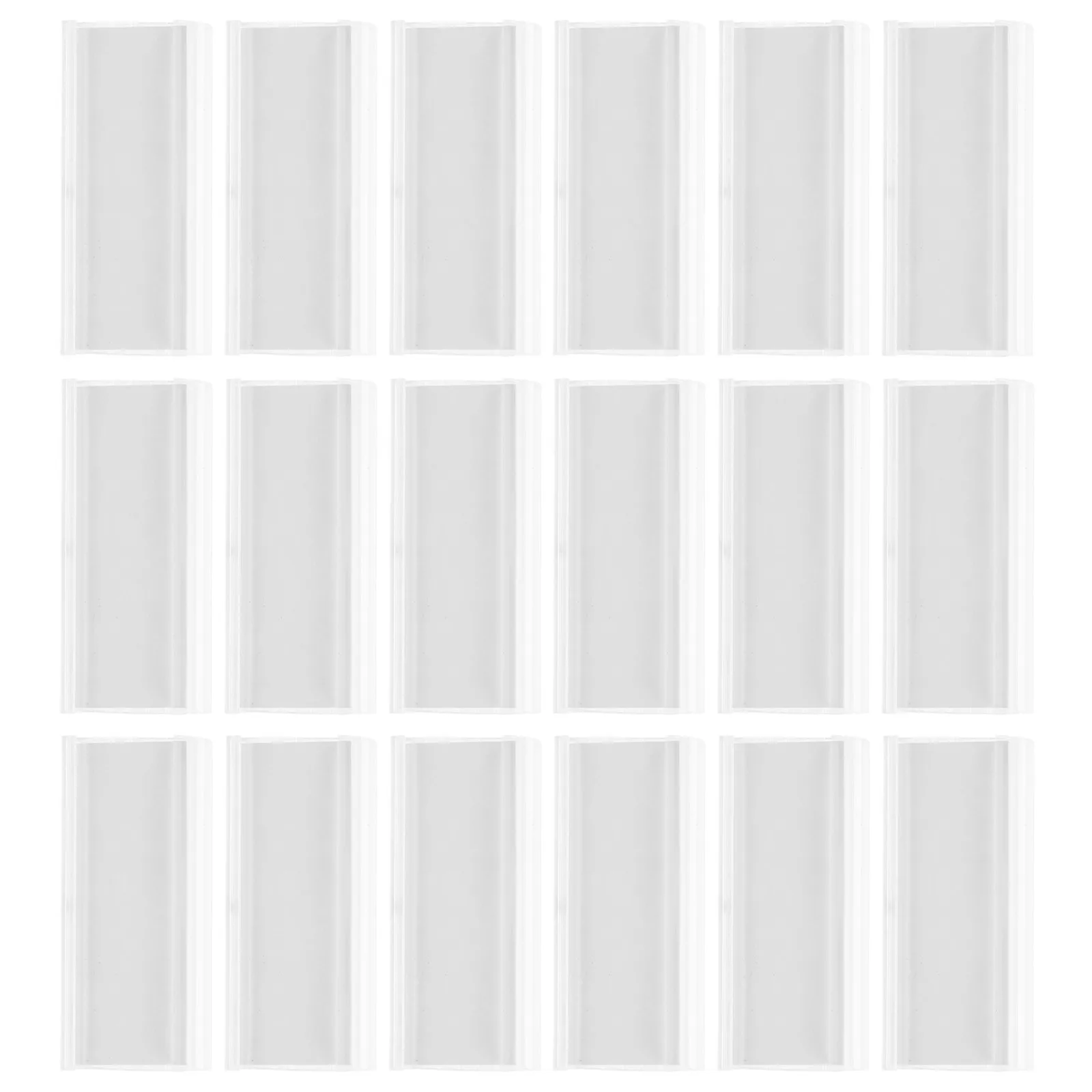 

50 Pcs Tag Clip Holders Displays Label Rack Labels Tags Merchandise Sign Office Shelf for Shopping Mall Stand